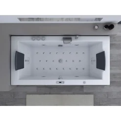 Distribain Baignoire balnéo London 32 jets Whirlpool
