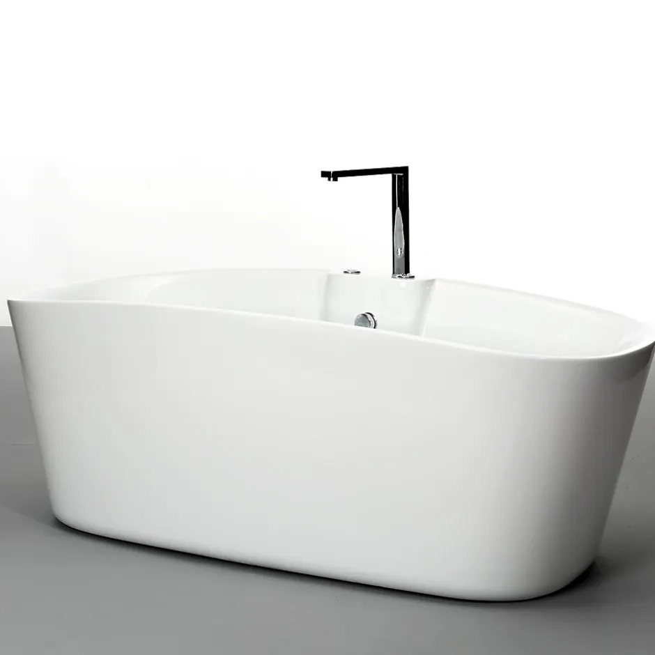 Spalina Baignoire balnéo îlot Tao Bulle 170x80 cm, blanc, By