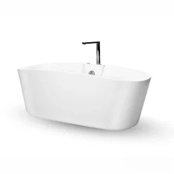 Spalina Baignoire balnéo îlot Tao Bulle 170x80 cm, blanc, By