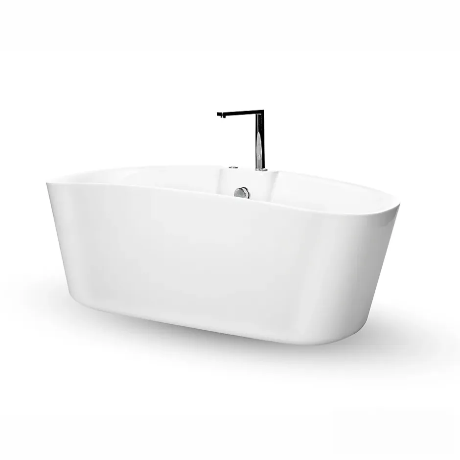 Spalina Baignoire balnéo îlot Tao Bulle 170x80 cm, blanc, By