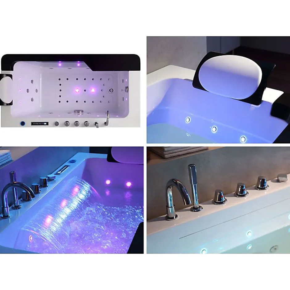 Distribain Baignoire balnéo Monaco 37 jets Whirlpool