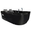 Eliteshopping Baignoire Balnèo Noir 170 X 115 cm 15 jets pour deux personnes Black Tulip* Baignoire Balnéo