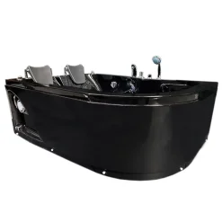 Eliteshopping Baignoire Balnèo Noir 170 X 115 cm 15 jets pour deux personnes Black Tulip* Baignoire Balnéo
