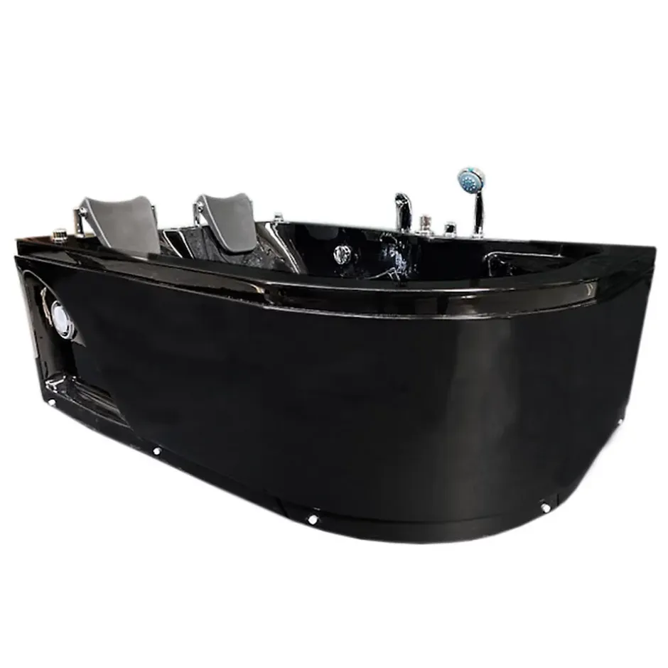Eliteshopping Baignoire Balnèo Noir 170 X 115 cm 15 jets pour deux personnes Black Tulip* Baignoire Balnéo