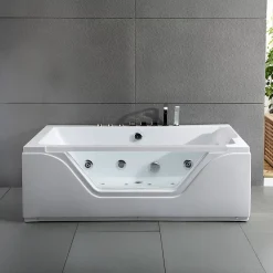 Spalina Baignoire Balnéo Tahiti White Jets, 170x80cm, by* Baignoire Balnéo