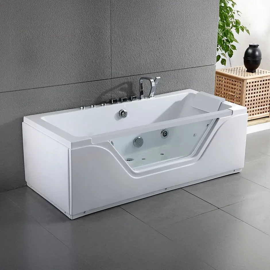 Spalina Baignoire Balnéo Tahiti White Jets, 170x80cm, by* Baignoire Balnéo