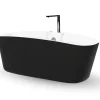 Spalina Baignoire Balnéo Tao black Bulle 170x80x65cm, by