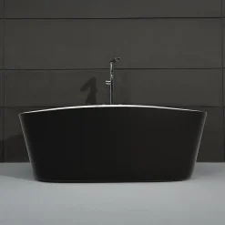 Spalina Baignoire Balnéo Tao black Bulle 170x80x65cm, by