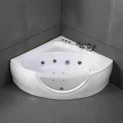Spalina Baignoire Balnéo Tasmanie White Jets, 135x135cm, by* Baignoire Balnéo