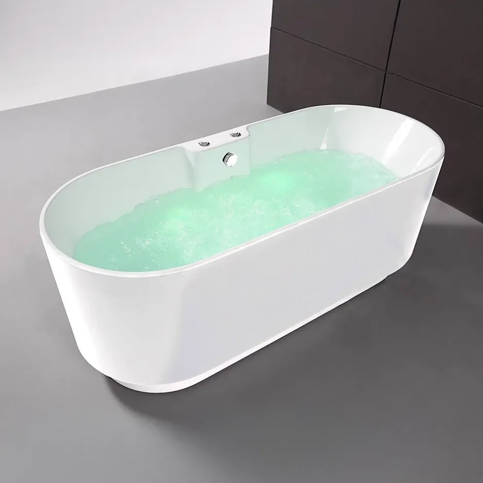 Spalina Baignoire Balnéo Ukio white Bulle 175x75x65cm, by* Baignoire Balnéo