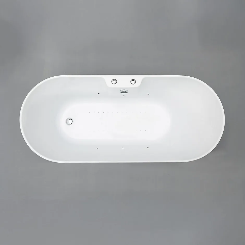 Spalina Baignoire Balnéo Ukio white Bulle 175x75x65cm, by* Baignoire Balnéo