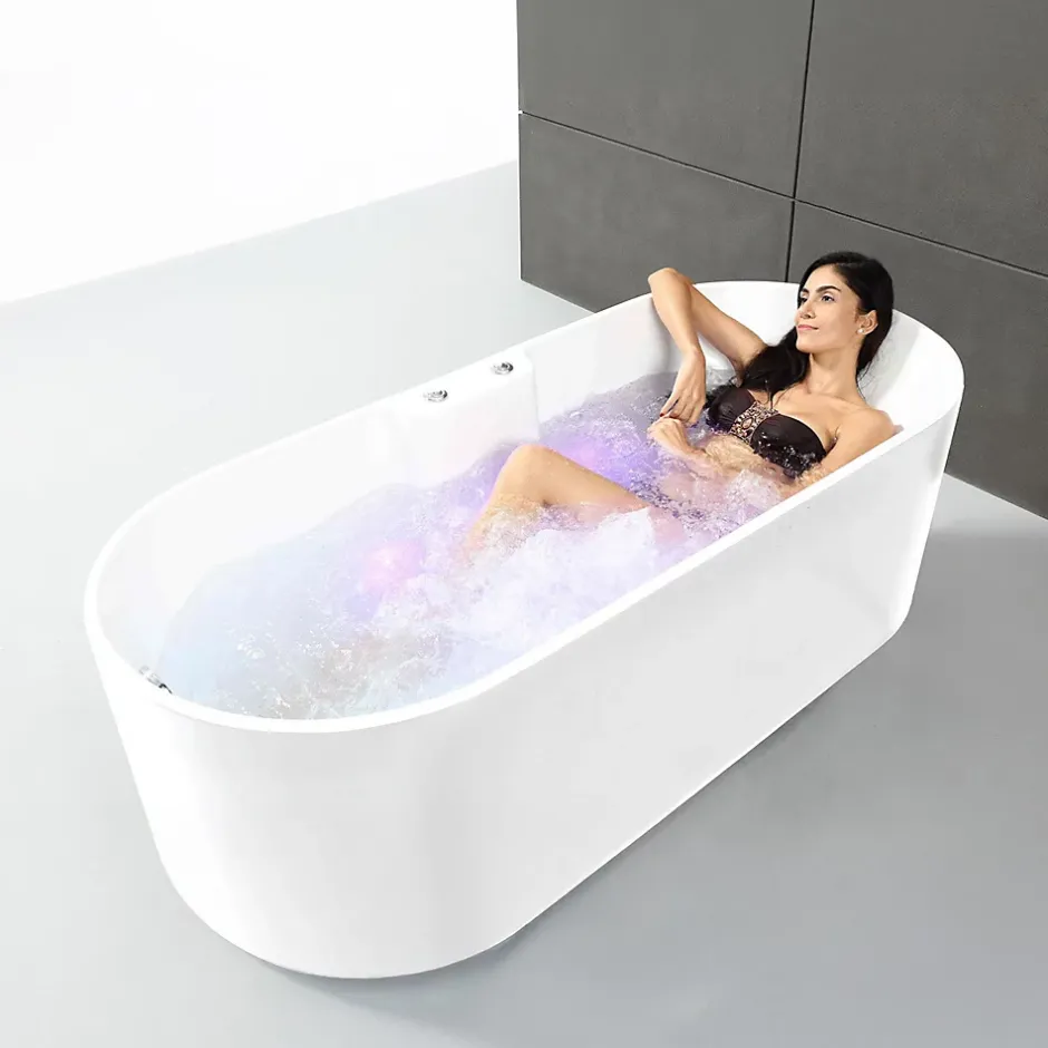 Spalina Baignoire Balnéo Ukio white Bulle 175x75x65cm, by* Baignoire Balnéo