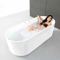 Spalina Baignoire Balnéo Ukio white Bulle 175x75x65cm, by* Baignoire Balnéo