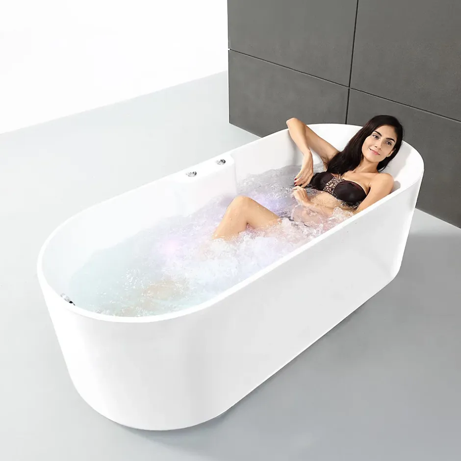 Spalina Baignoire Balnéo Ukio white Bulle 175x75x65cm, by* Baignoire Balnéo