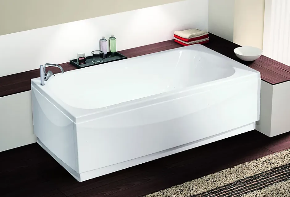 Novellini Baignoire CALYPSO (pieds inclus) - Dimensions : 180 x 80 cm - Couleur BLANC