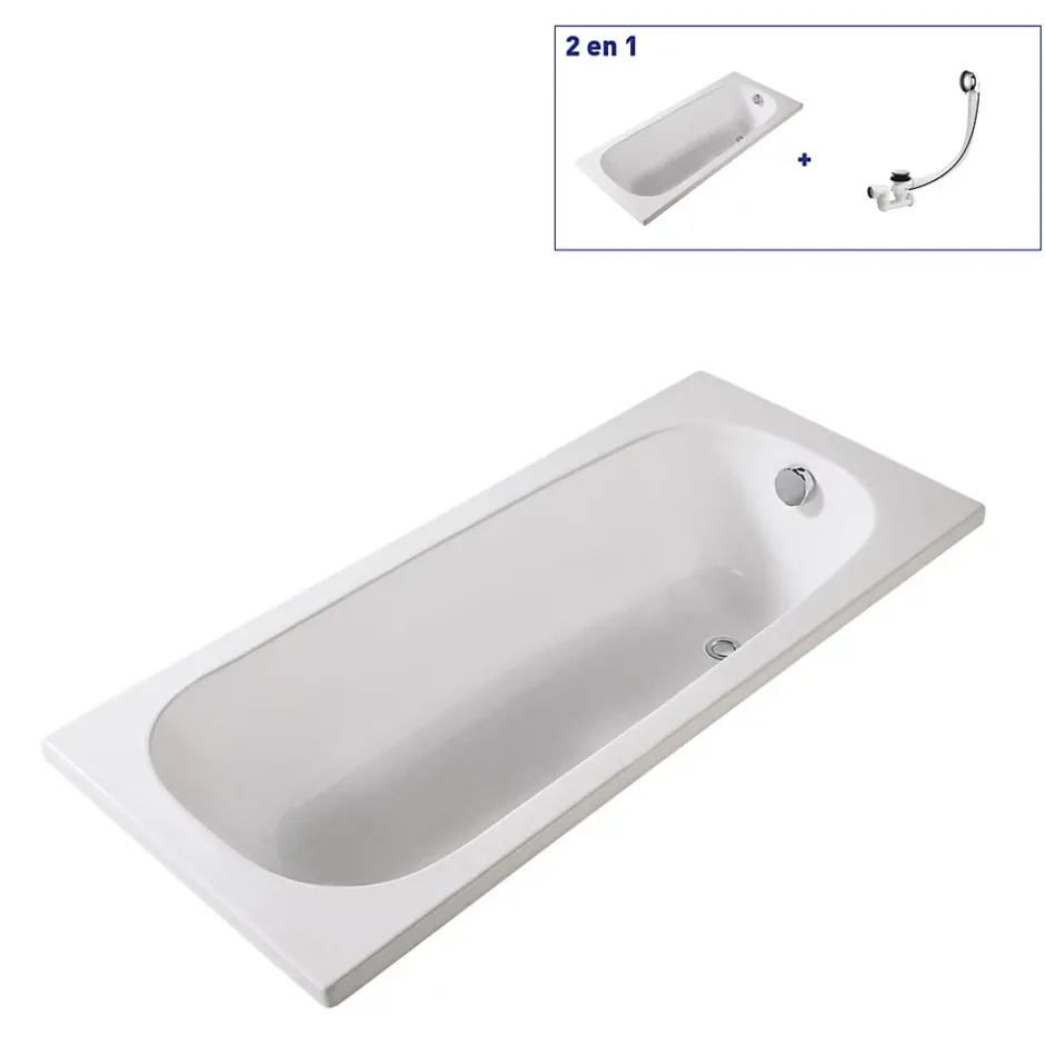 Valentin Baignoire Celimene 170 x 70 cm sans tablier* Baignoire Droite