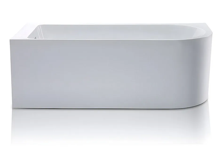 Vente-unique Baignoire d'angle - 240L - 170 x 75 x 58 cm - Blanche - Angle gauche - ANIKA* Baignoire D'Angle