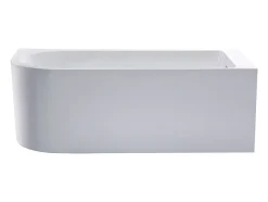 Vente-unique Baignoire d'angle - 201L - 150 x 75 x 58 cm - Blanche - Angle droit - ANIKA* Baignoire D'Angle