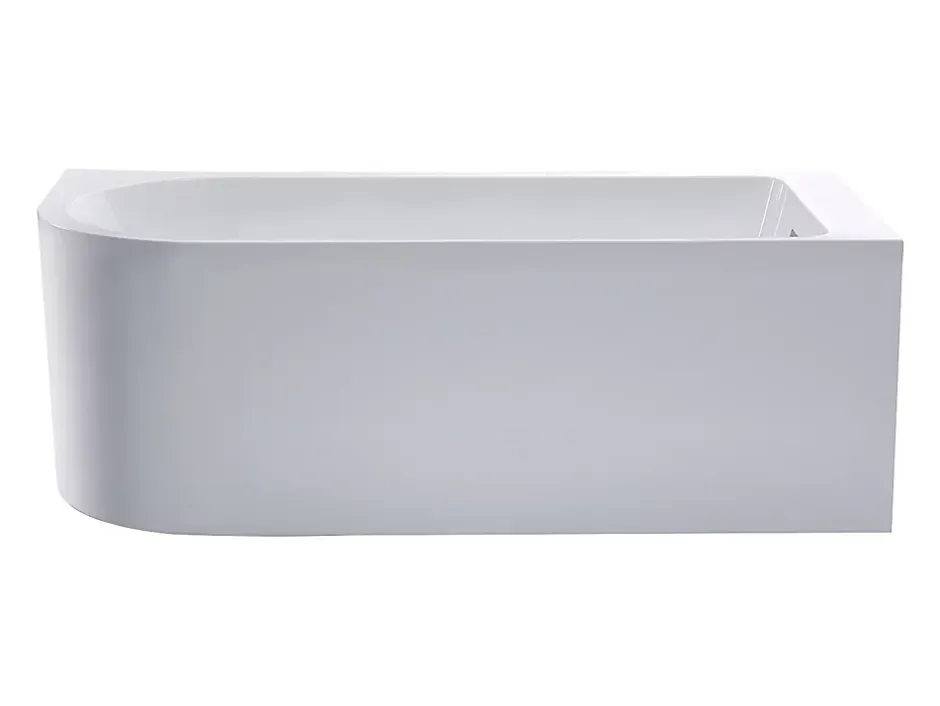 Vente-unique Baignoire d'angle - 201L - 150 x 75 x 58 cm - Blanche - Angle droit - ANIKA* Baignoire D'Angle