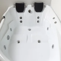 Kiamami Valentina Baignoire D'angle Double Avec Hydromassage Aida Gauche* Baignoire Balnéo