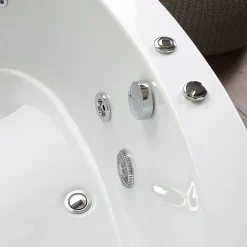 Kiamami Valentina Baignoire D'angle Droite Ambra Avec Hydromassage