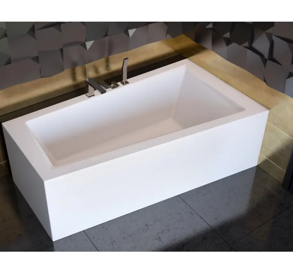 Azura Home Design Baignoire d'angle DROITE INTIMA AVEC TABLIER - 150cm* Baignoire D'Angle