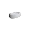 Azura Home Design Baignoire d'angle droite RIMA avec tablier - 140cm