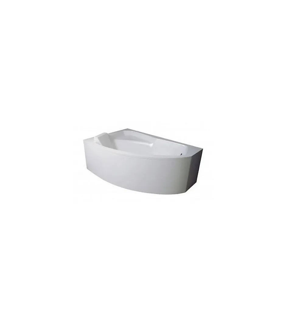 Azura Home Design Baignoire d'angle gauche RIMA avec tablier - 140cm
