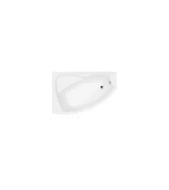 Azura Home Design Baignoire d'angle gauche RIMA avec tablier - 140cm