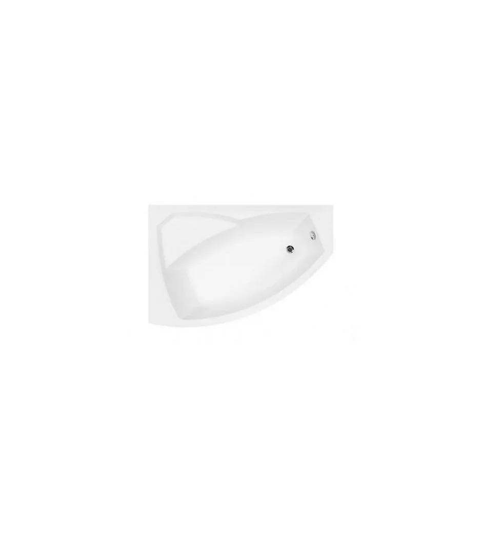 Azura Home Design Baignoire d'angle gauche RIMA avec tablier - 140cm