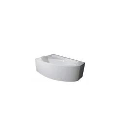 Azura Home Design Baignoire d'angle gauche RIMA avec tablier - 160cm