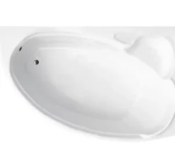 Azura Home Design Baignoire d'angle NOVA Droite avec tablier - 155 CM