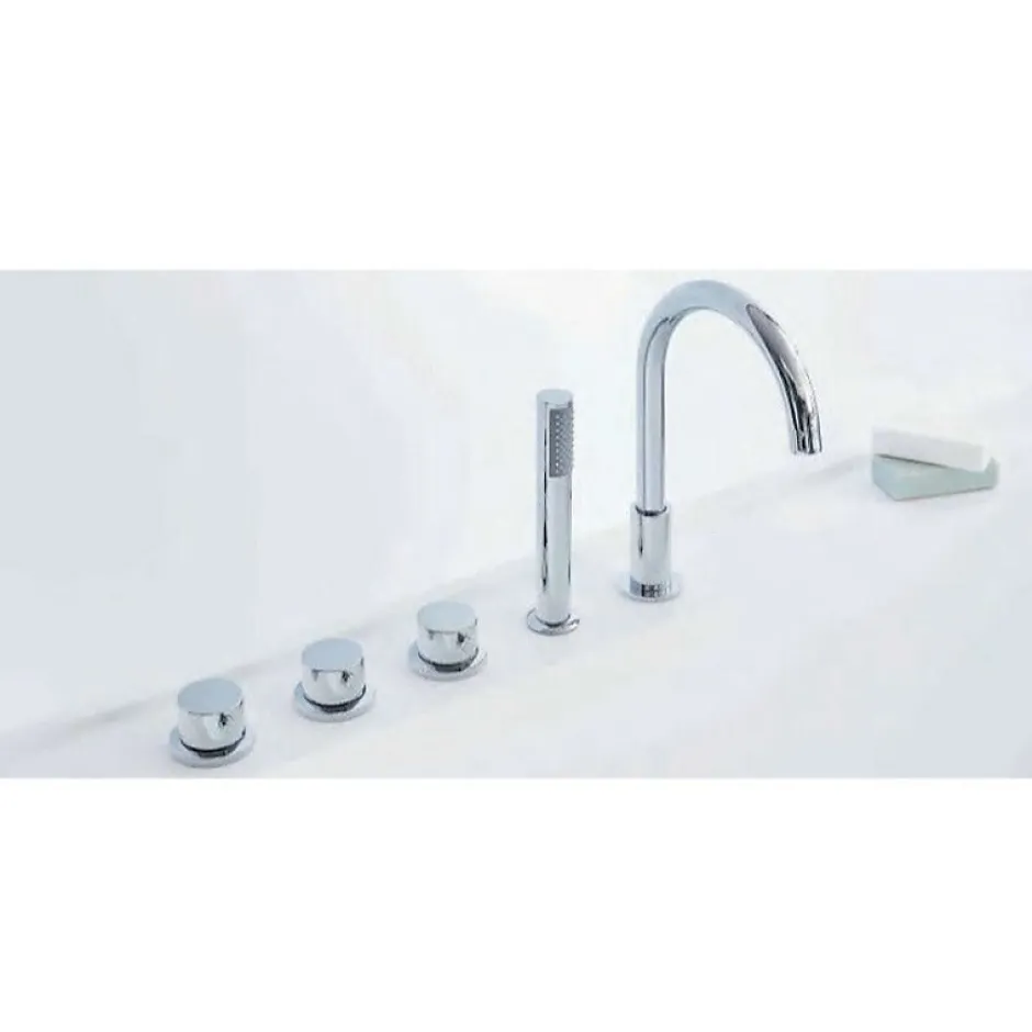 Sanycces Baignoire design semi-îlot rectangulaire TRENTO MURO blanche 175 cm Sans option