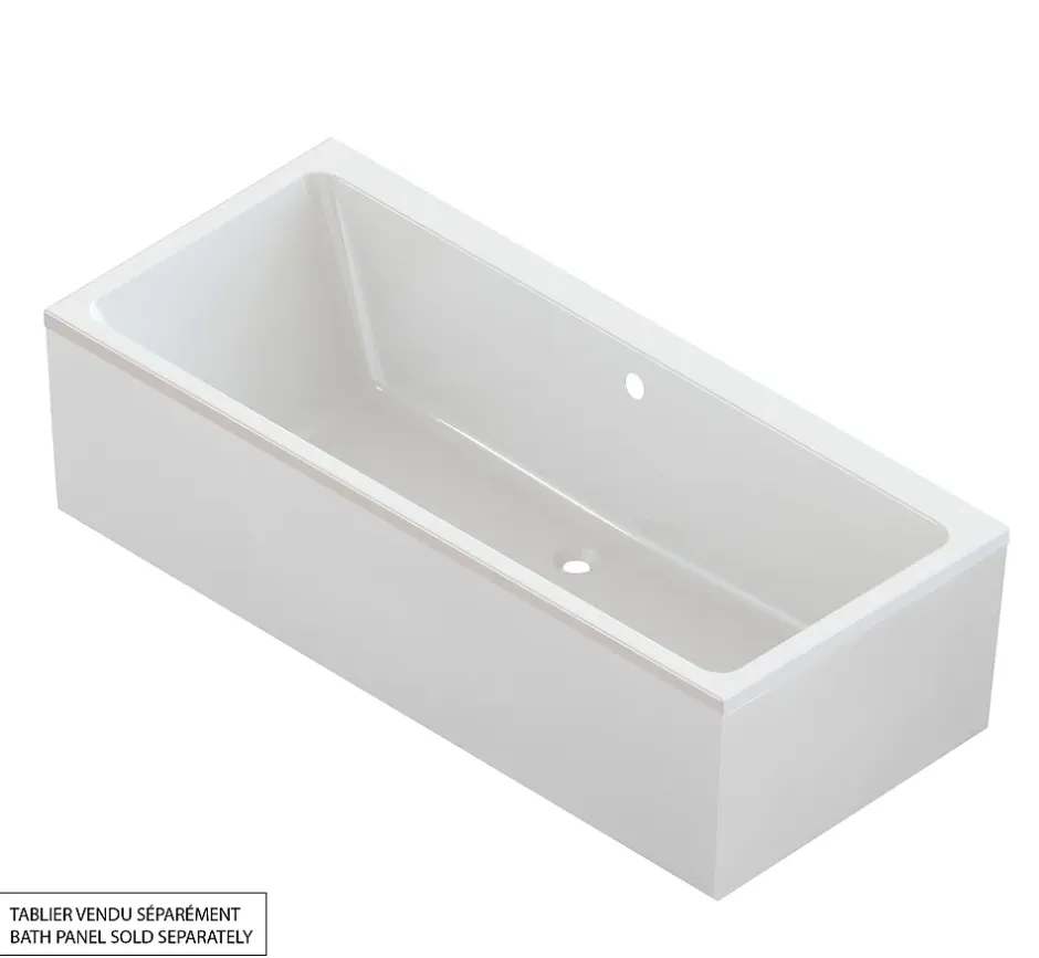 GoodHome Baignoire double 180 x 80 cm Teesta