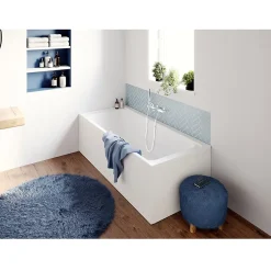 GoodHome Baignoire double en acrylique blanc L.180 x l.80 cm Cavally* Baignoire Droite