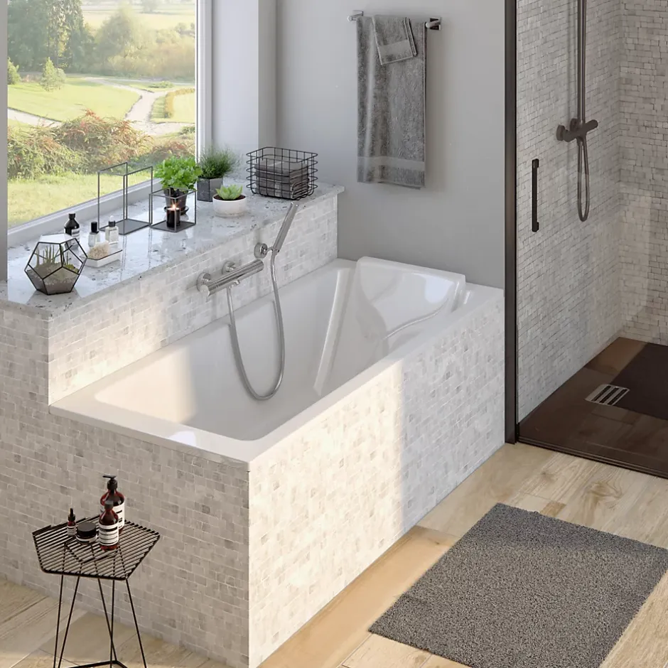 Jacob Delafon Baignoire droite 170 x 75 cm blanc brillant* Baignoire Droite