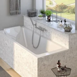 Jacob Delafon Baignoire droite 180 x 75 cm blanc brillant