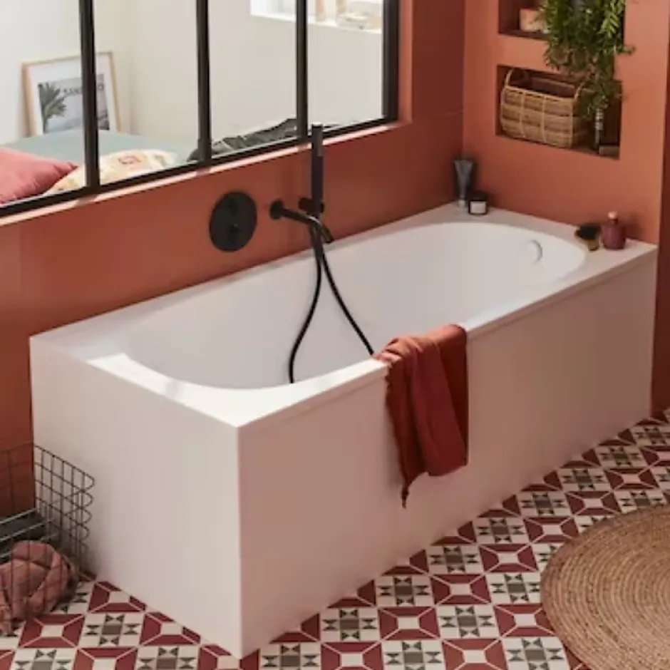 Jacob Delafon Baignoire droite 170 x 75 Bastille blanc brillant* Baignoire Droite