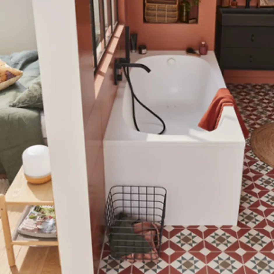 Jacob Delafon Baignoire droite 170 x 75 Bastille blanc brillant* Baignoire Droite