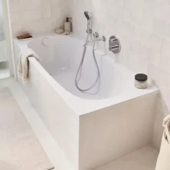 Jacob Delafon Baignoire droite 160 x 70 Bastille blanc brillant