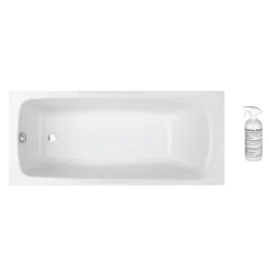 Jacob Delafon Baignoire droite 170 X 75 Brive en acrylique renforcé + nettoyant