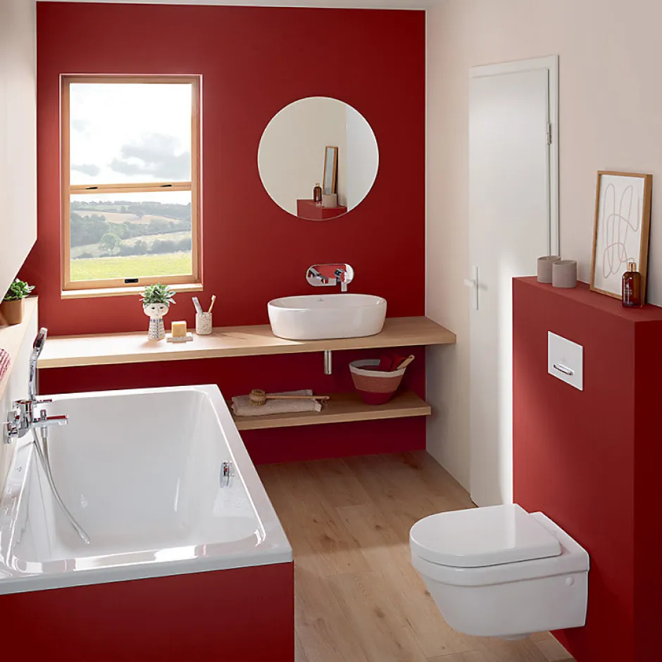 Villeroy & Boch Baignoire droite 190 X 90 VILLEROY ET BOCH Architectura acrylique avec pieds* Baignoire Droite