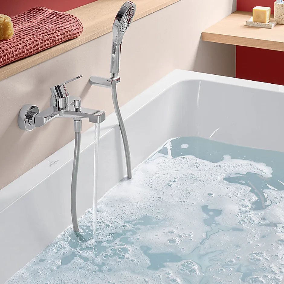 Villeroy & Boch Baignoire droite 180 X 80 VILLEROY ET BOCH Architectura acrylique avec pieds