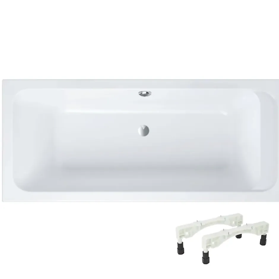 Villeroy & Boch Baignoire droite 170 X 80 VILLEROY ET BOCH Architectura acrylique avec pieds