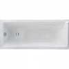 Sanindusa Baignoire droite acrylique haute densité NF conforme aux marchés publics Easy 170x70 blanche (vidage non inclus)* Baignoire Droite