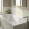GoodHome Baignoire droite Bolmen L. 170 cm x l. 75 cm blanc* Baignoire Droite