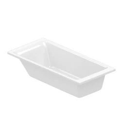 GoodHome Baignoire droite Bolmen L. 170 cm x l. 75 cm blanc* Baignoire Droite
