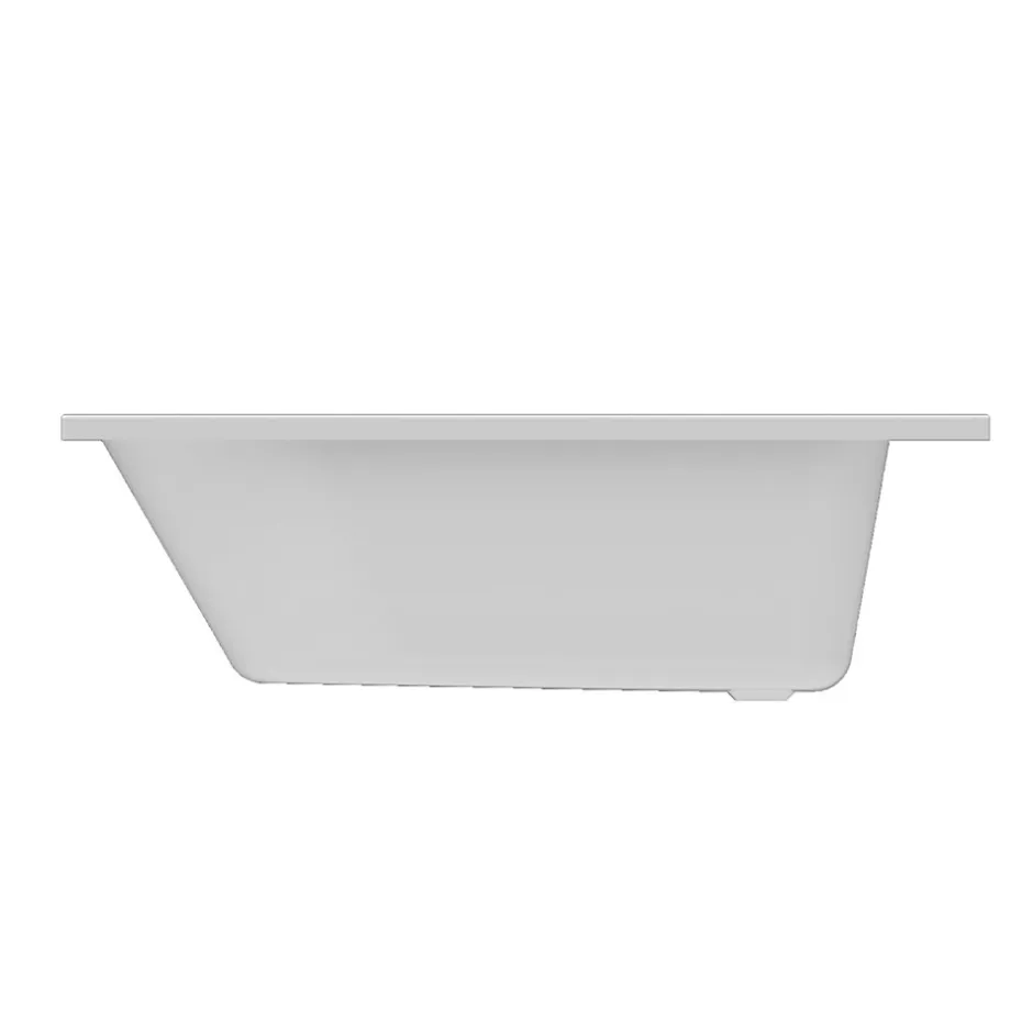 GoodHome Baignoire droite Cavally L. 130 x l. 70 cm blanc* Baignoire Droite