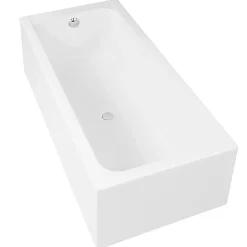 Duravit Baignoire droite D-Code 180 x 85 cm + Pare bain droit AURYS Raywall chromé