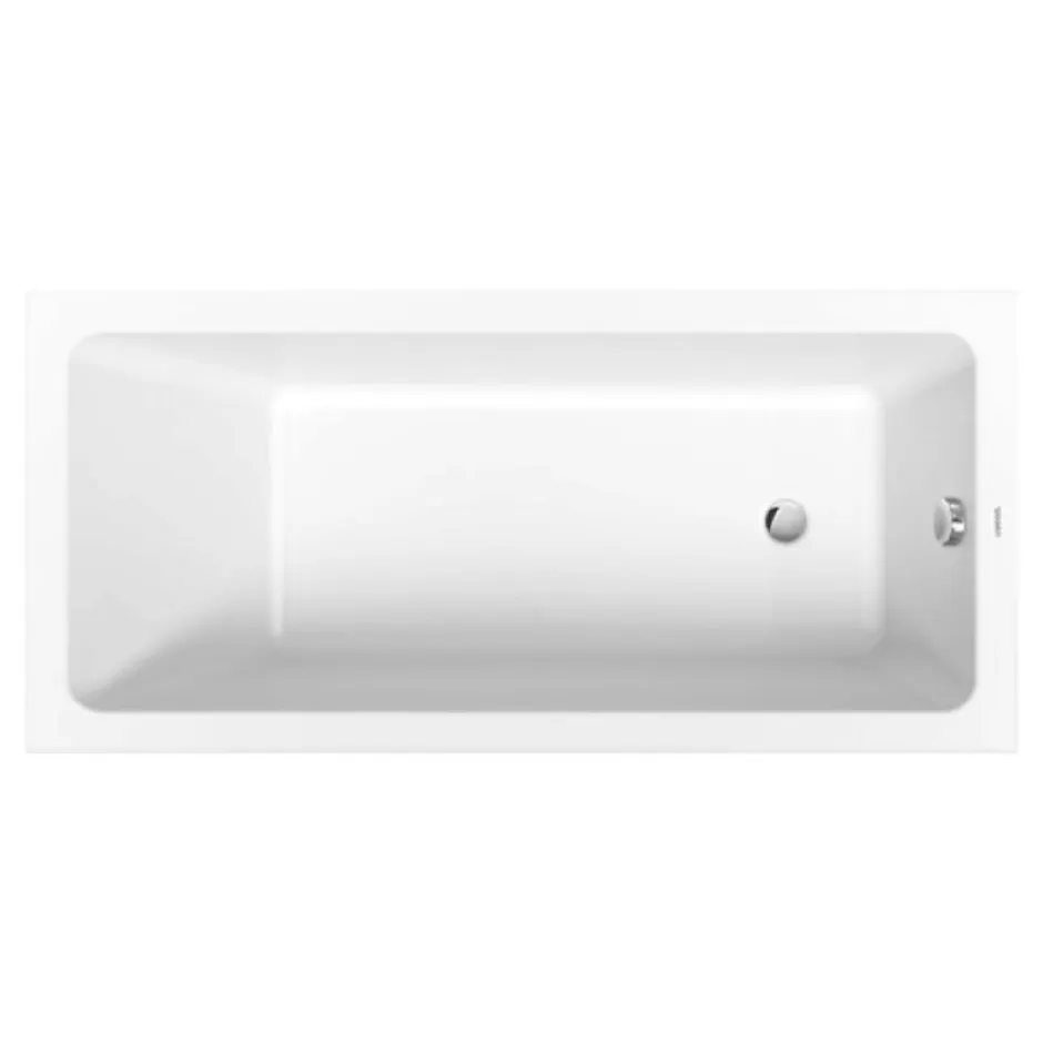 Duravit Baignoire droite No.1 180 x 85 cm + Pare bain droit AURYS Mist 1 chromé